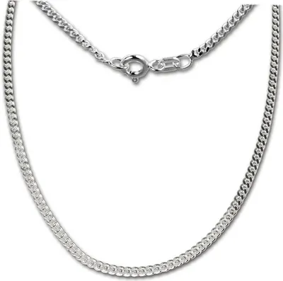 Produktbild von SilberDream Halskette 70cm Panzerkette 925 Silber Schmuck silber SDK20070