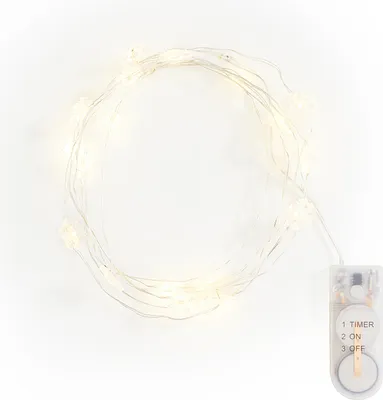 Produktbild von VBS Micro LED Lichterkette Schneeflocke, batteriebetrieben, mit Timer