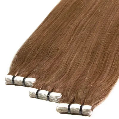 Zdjęcie produktu dla Przedłużanie włosów taśmą Premium Naturalne włosy #8/03 jasny blond naturalny złoty