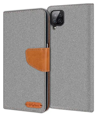 Immagine prodotto di Coprire il telefono cellulare Samsung Galaxy A12 / M12 caso Portafoglio Flip Case Custodia protettiva copertura Tessuto Cover