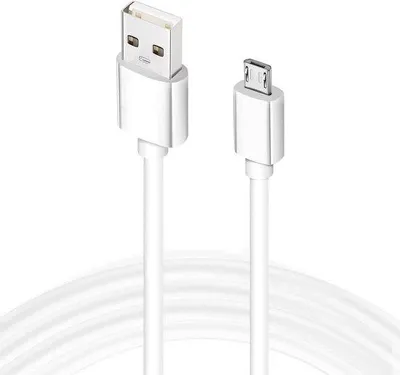 Immagine prodotto di Cavo di ricarica USB per e-reader e tablet - 1 metro, bianco, con connettore Micro-USB