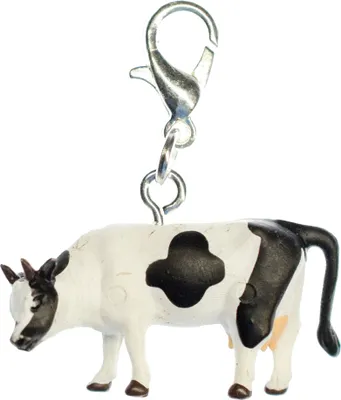 Produktbild von Kuh Kühe Bauernhof Charm Zipper Pull Anhänger Bettelanhänger Miniblings Kalb