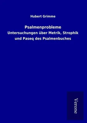 Produktbild von Psalmenprobleme