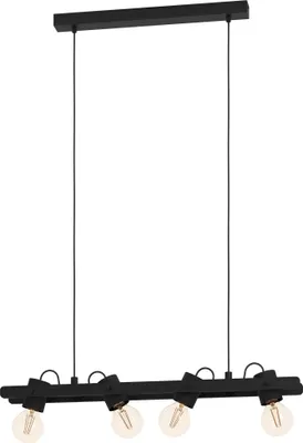 Productafbeelding van EGLO 43848, 1 lamp, E27, IP20, zwart
