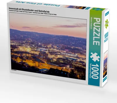 Produktbild von Calvendo Innenstadt mit Staatstheater und Schloßplatz 1000 Teile Puzzle quer 640x480mm, Dieterich Werner; 7390237
