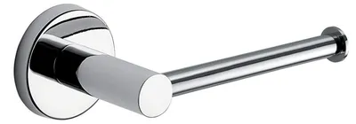 Toiletpapierhalter Edelstahl chrom satiniertes Glas 5,6x15,5x7,8 cm