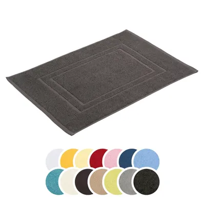 Produktbild von liebling Badvorleger, 100% hochwertige Baumwolle, Serie Borkum, 650 gr. / m², 50 x 70 cm, 60 Grad, -, schnelltrocknend, Anthrazit