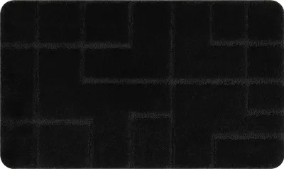 Produktbild von Badteppich SUPREME LINES, Linien, rutschfest, weich – schwarz Schwarz 60x100 cm