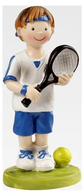 Produktbild von Tennis-Spieler Figur 8,5 cm mehrfarbig