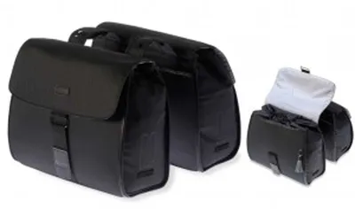 Produktbild von Basil Noir, Hinten, Fahrradtasche, Polyester, Schwarz, 38 l, 10 kg