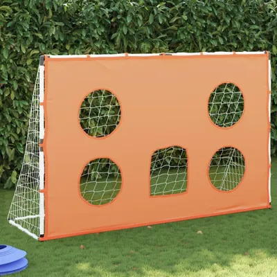 Produktbild von Design Fußballtor für Kinder mit Zielmatte und Ball 182x62x118 cm, Tore & Torwände 2024 Neu