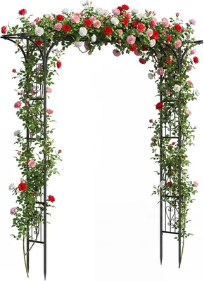Produktbild von Metall Rosenbogen, 2,1 m, Gartenbogen für die Terrasse