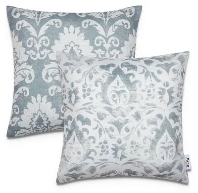 Produktbild von 2er Set Kissenbezug 45x45 Dekokissen Kissenhülle Streifen Indoor Outdoor Deko