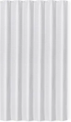 Obrázok produktu pre Záves do sprchy, 183 x 183 cm - Polyester - Rýchlo schnúci - S vaflovou štruktúrou - Biely - S 12 háčikmi