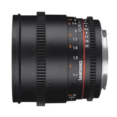 Imagen del producto de Samyang 85mm T1.5 VDSLR AS IF UMC II, para cámaras réflex (SLR), montura 9/7, enfoque manual, compatible con Micro Four Thirds y sensores de fotograma completo, color