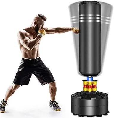 Produktbild von Boxsack Standboxsäcke Trainingsgeräte Erwachsene Freistehender Standboxsack Boxing Trainer Heavy Duty Punchingsäcke
