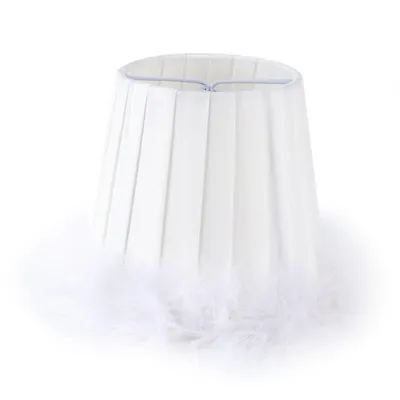 Zdjęcie produktu dla Żyrandol wykonany z tkaniny z piór, lampa wisząca, lampa ścienna, abażur do domu, hotelu