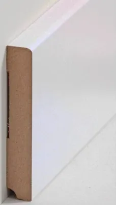 Produktbild von Sockelleiste MDF 19 x 115 x 2500 mm Weiß zum Kleben, Schrauben & Nageln MDF-Kern foliert Fußleiste by PROVISTON 62.5 Meter | 25 Stück