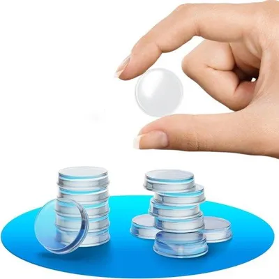 Produktbild von Famanu Türstopper Set 12 Stück – 20 mm – geräuschdämpfende Wandpuffer für Türen und Möbel