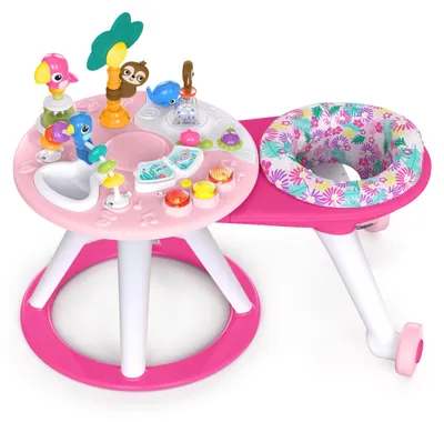 Productafbeelding van Bright Starts, Around We Go Tropic Coral, 2-in-1 speelstation & loopwagentje