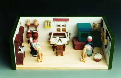 Zdjęcie produktu dla Miniaturowa przędzalnia Szer. x wys. x gł. 11 x 4 x 6 cm NOWA