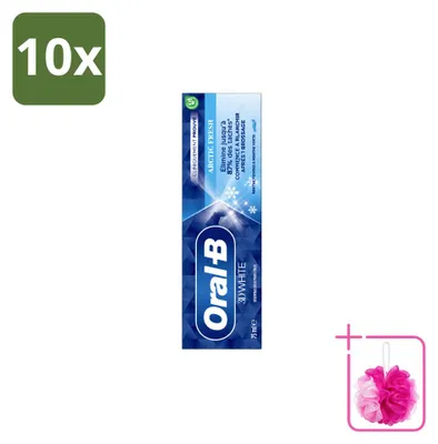 Produktbild von 10 x Oral-B 3D White Arctic Fresh Tandpasta - 75 ml - Sparpackung - 10 Stücke