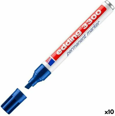 Produktbild von Edding Permanentmarker Edding 3300 Blau 10 Stück (10 Stück)