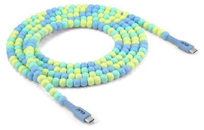 Immagine prodotto di Club 3D CAC-3011 Club3D Lifestyle USB-C Perlen-Kabel PD60W,480Mbps 2m blau retail