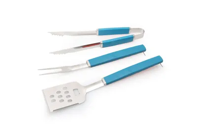 Produktbild von TrendLine Grillbesteck Set Edelstahl mit Kunststoffgriffen