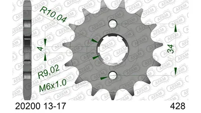 Immagine prodotto di Ingranaggio Anteriore Per Moto, In Acciaio