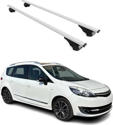 Produktbild von Dachträger Grundtäger für Renault Scenic mk3 2009-2016 75kg Metall Silber 2 tlg