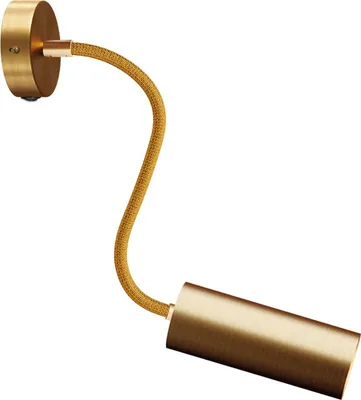 Image de Creative Cables - Lampe Fermaluce Flex 30 avec mini-rosace, interrupteur et spot avec abat-jour Tub-E14