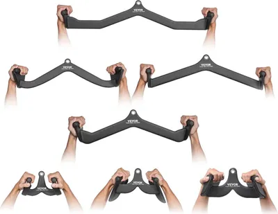 Image de Poignée pour barre de traction latérale, barre en V, barre en T, machine à câbles pour salle de sport à domicile