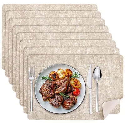 Immagine prodotto di Elzusha - Set di 8 sottopiatti in ecopelle