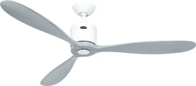 Zdjęcie produktu dla Energooszczędny wentylator sufitowy z pilotem Aeroplan Eco biały / jasnoszary 132 cm