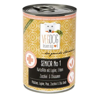 Produktbild von VEGDOG Senior Erbsen & Hirse  400g