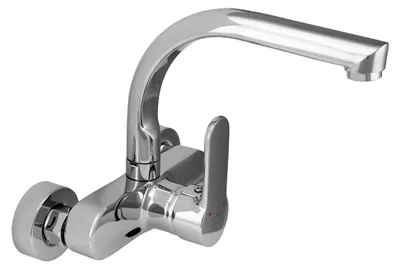 Produktbild von Küchenarmatur Wandmontage oben Auslauf Chrom Casa CR-1003-CS Aquanello