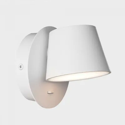 Image de Applique murale KOHL LIGHTING BOT, diamètre 117 mm, blanche, 6 W, IRC 80, 3000 K, non dimmable