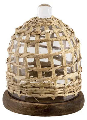 Image de Clayre & Eef Cloche Ø 18x23 cm Marron Verre