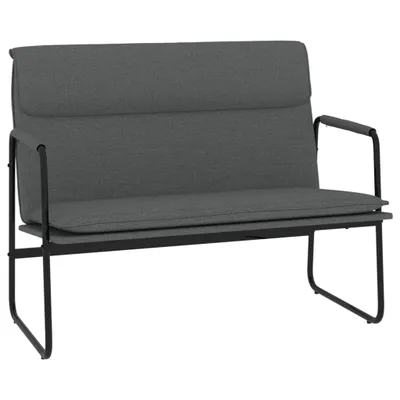 Image de Banc Gris foncé 100x64x80 cm Tissu
