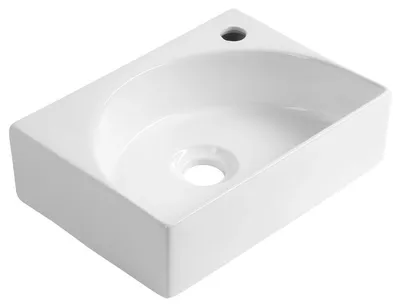 Productafbeelding van RUBIC keramische wastafel, 34x25 cm, wit