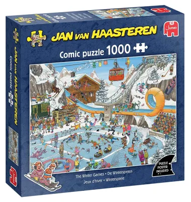 Image de Jan van Haasteren, Jeux d'hiver, puzzle de 1000 pièces