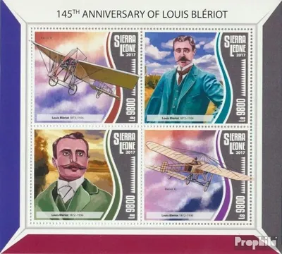 Produktbild von Briefmarken Sierra Leone 2017 Mi 8770-8773 Kleinbogen (kompl. Ausg.) postfrisch Louis Blériot