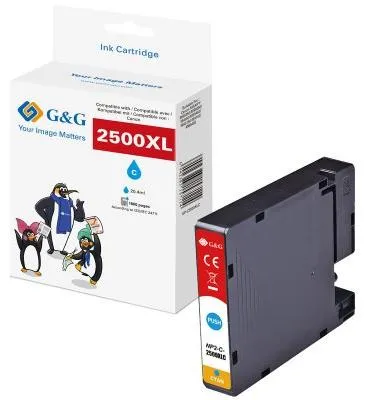 Immagine prodotto di G&G | Ninestar Kompatibel mit Canon PGI-2500XLC/9265B001 XL-Druckerpatrone Cyan - Marke - Kompatibel