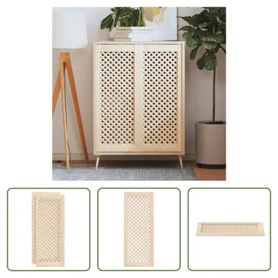 Zdjęcie produktu dla Drzwi do szafy Living Store 2 szt. Konstrukcja kratowa 39,5x99 cm lite drewno sosnowe