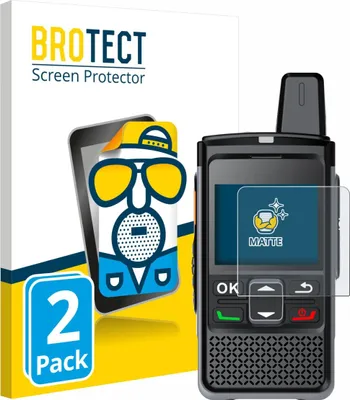 Produktbild von 2x BROTECT Schutzfolie für Hytera PNC360S Displayschutz Displayschutzfolie Folie Matt Entspiegelungsfolie
