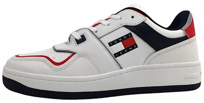 Produktbild von Tommy Hilfiger Basket Cupsole Herrenschuhe Schnürschuhe Sneaker low Weiß