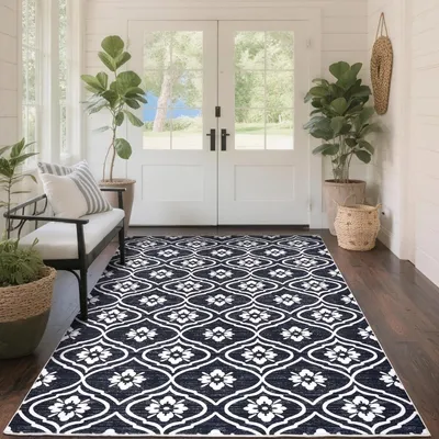 Immagine prodotto di Tappeto marocchino vintage, 120 x 170 cm, lavabile e morbido, ideale per soggiorno e camera da letto
