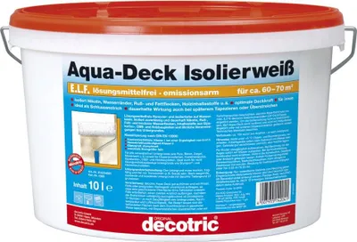 Produktbild von Decotric Aqua-Deck Isolierweiß 10 L weiß