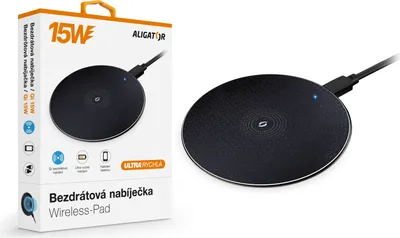 Produktbild von Aligator CHQ003, Drinnen, USB, Kabelloses Aufladen, Schwarz